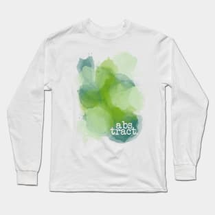 Green Abstract Long Sleeve T-Shirt